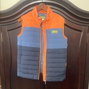 Kids Colorblock Vest - Orange and Blue